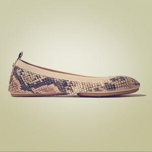 Yosi Samra Snake Ballet Flats